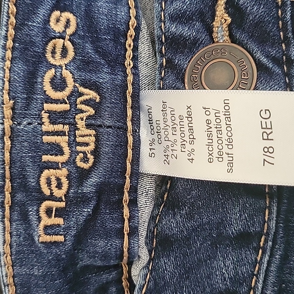 Maurices Curvy Boot Cut Blue Jeans